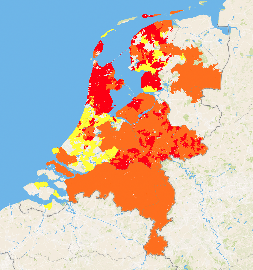 Netcongestie Nederland afnemen